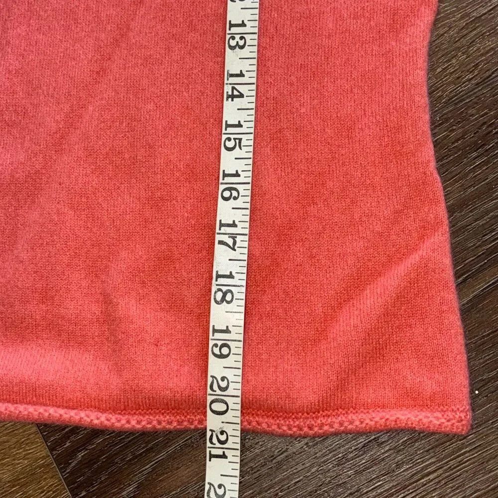Loro Piana 100% Cashmere Coral Sweater V-Neck Size 40 XS/S